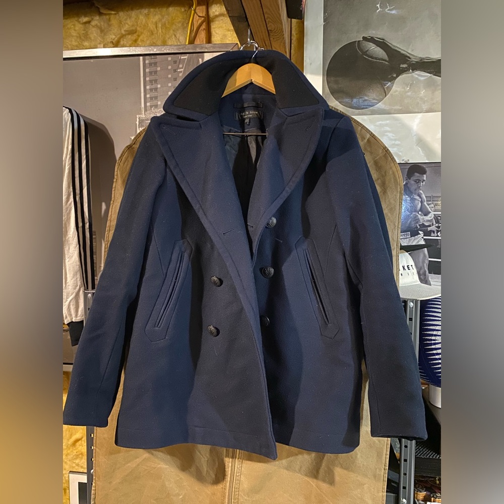 Rag & Bone New York Wool Peacoat